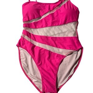 Pink and mesh Swimsuit